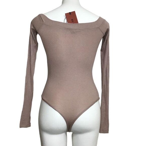 ALIX NYC Bodysuit Sutton Thong Long Sleeve Size XS - Picture 3 of 10